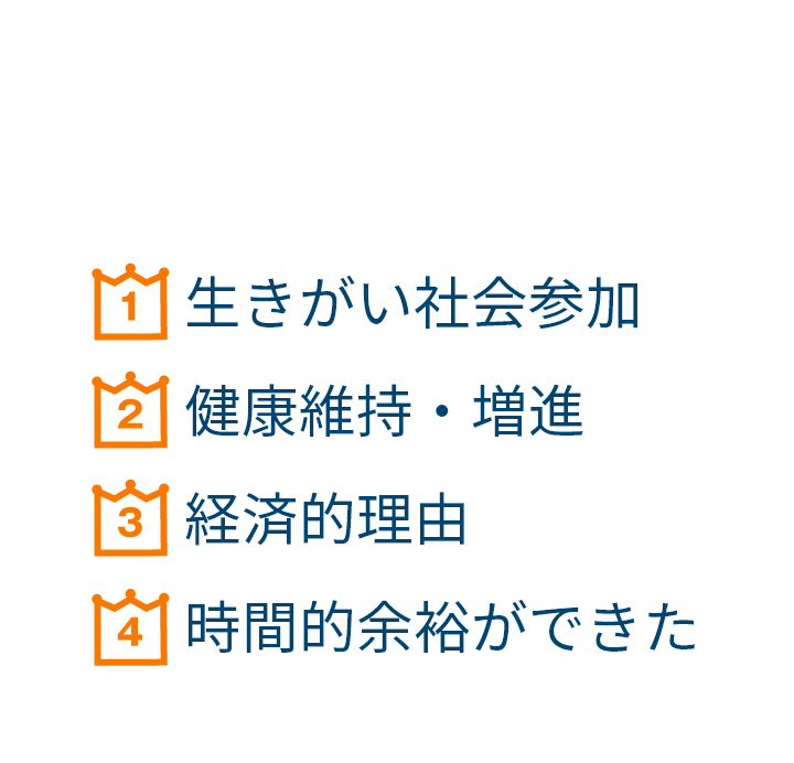 新入会者に聞いた入会動機